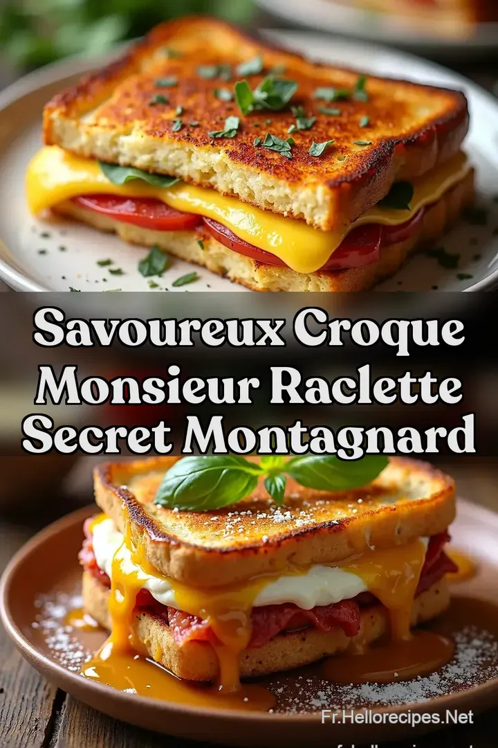 Savoureux Croque Monsieur Raclette Secret Montagnard