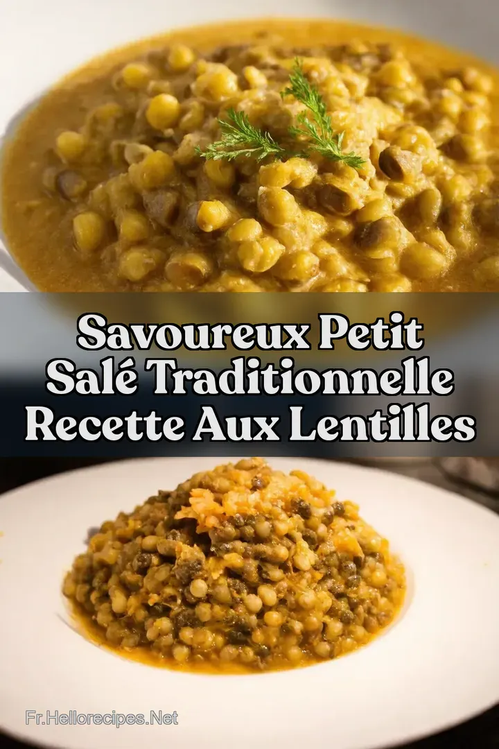 Savoureux Petit Sal&eacute; Traditionnelle Recette aux Lentilles