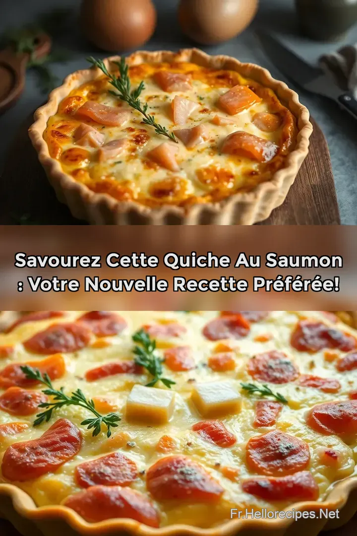 Savourez cette Quiche au Saumon : Votre Nouvelle Recette Préférée!