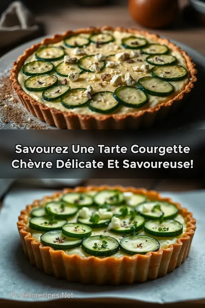 Savourez une Tarte Courgette Chèvre Délicate et Savoureuse! : ÉPINGLER POUR PLUS TARD Savourez une Tarte Courgette Chèvre Délicate et Savoureuse!