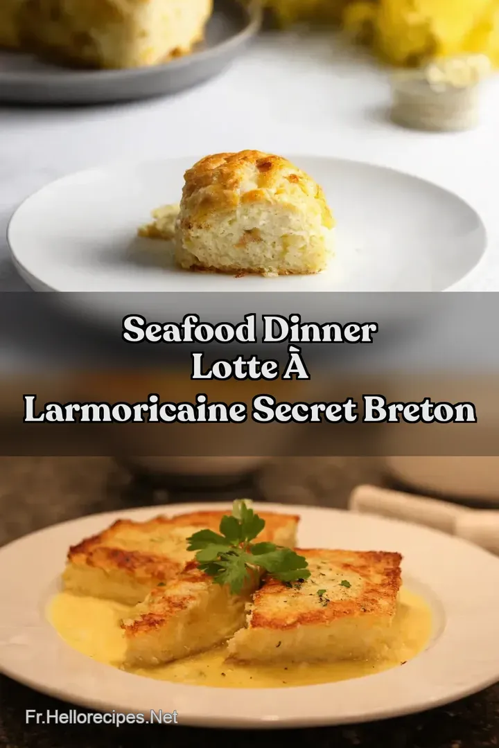 Seafood Dinner Lotte &agrave; lArmoricaine Secret Breton