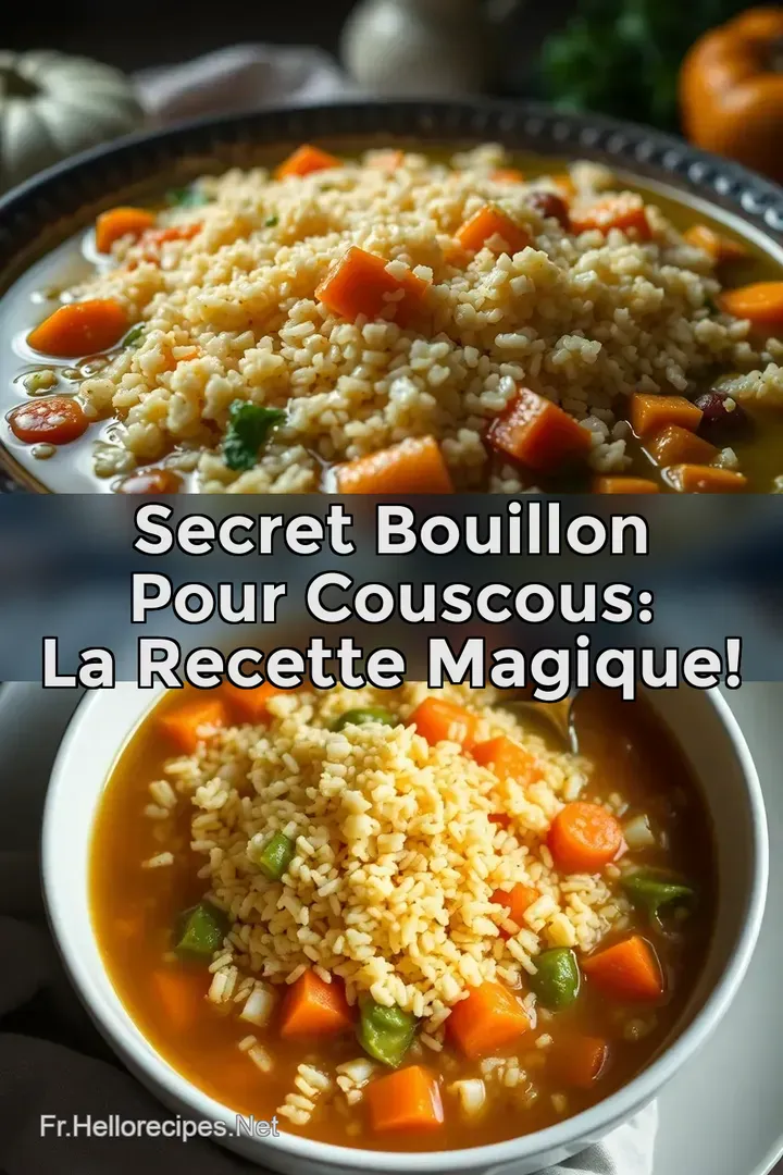 Secret bouillon pour couscous: La Recette Magique!