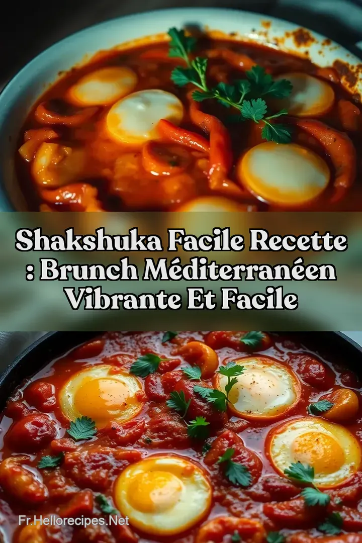 Shakshuka Facile Recette : Brunch Méditerranéen Vibrante et Facile