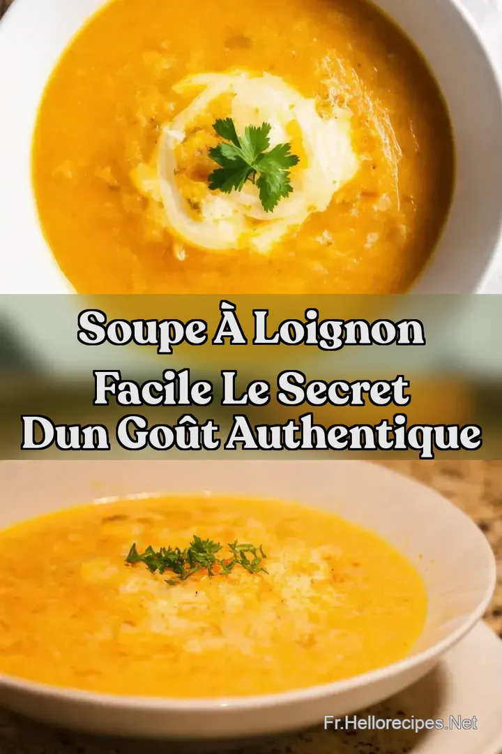 Soupe &agrave; loignon facile Le Secret dun Go&ucirc;t Authentique