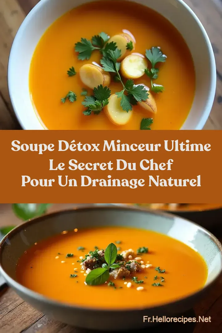Soupe Détox Minceur Ultime Le Secret du Chef pour un Drainage Naturel