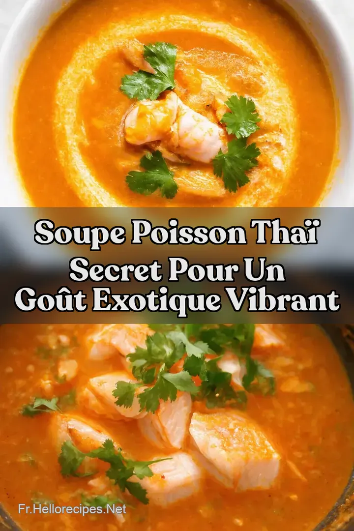Soupe Poisson Tha&iuml; Secret pour un Go&ucirc;t Exotique Vibrant