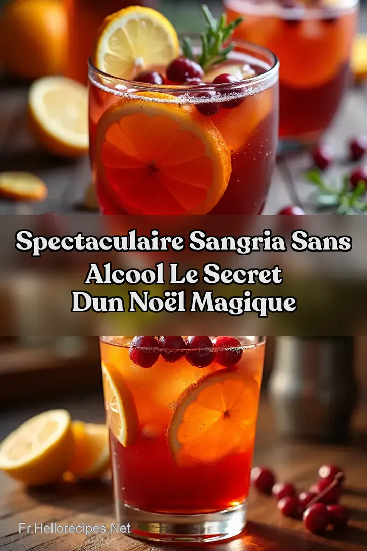 Spectaculaire Sangria Sans Alcool Le Secret dun No&euml;l Magique