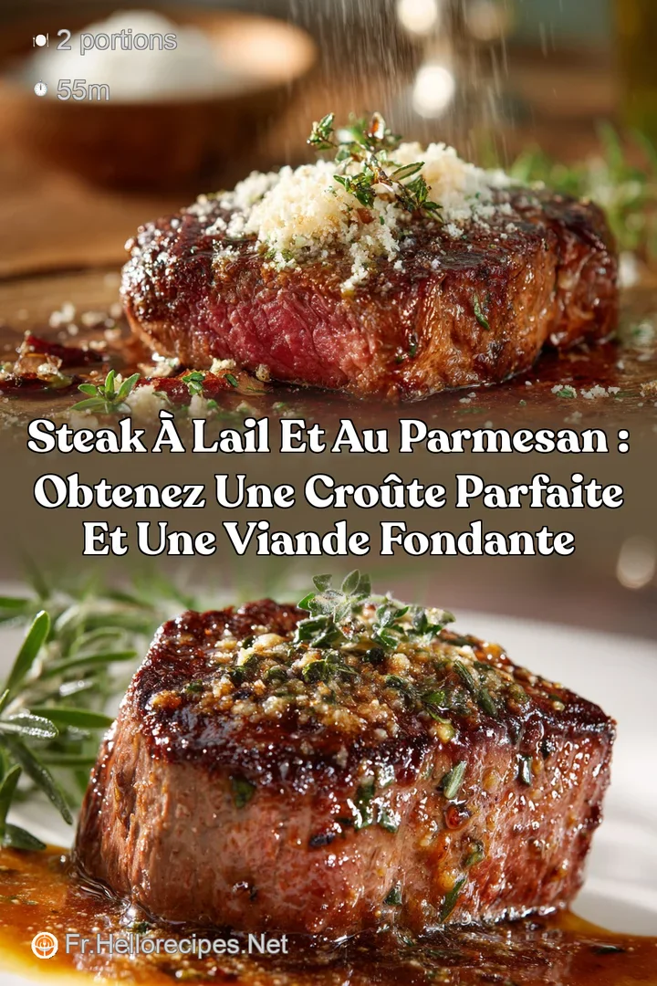 Steak &agrave; lail et au parmesan : Obtenez une cro&ucirc;te parfaite et une viande fondante