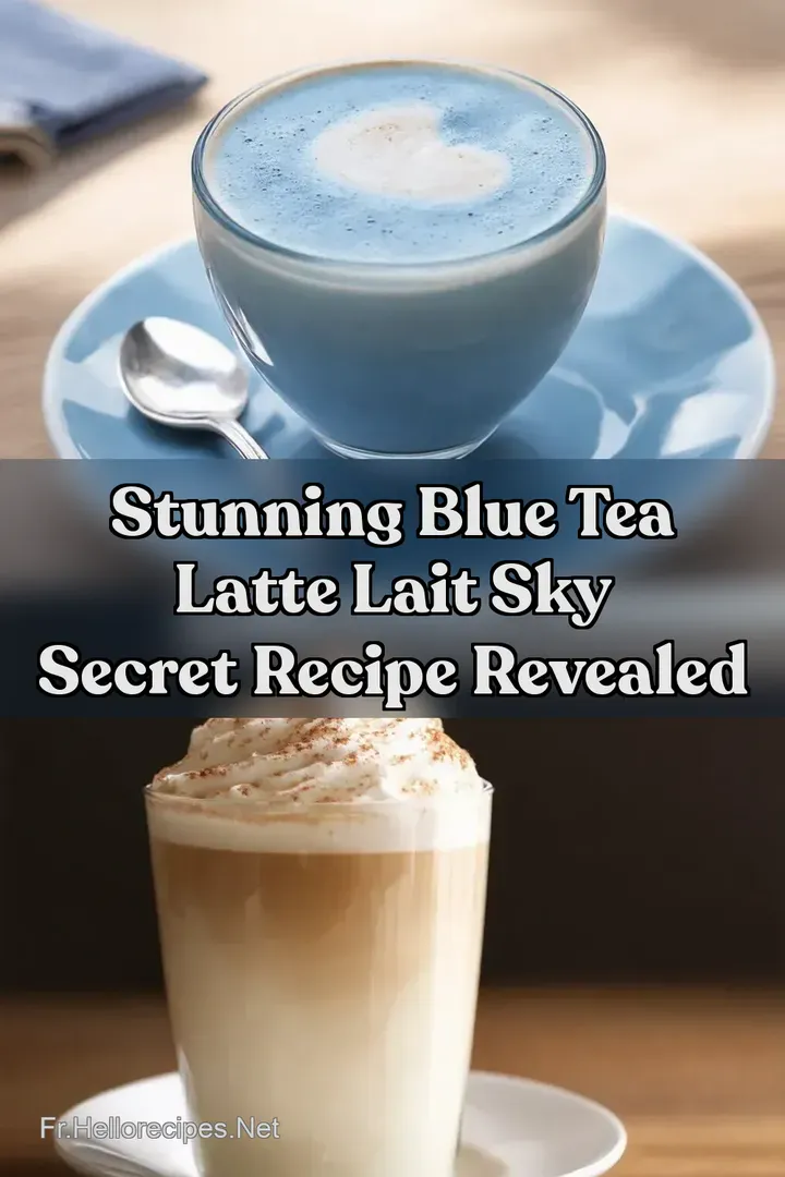Stunning Blue Tea Latte Lait Sky Secret Recipe Revealed