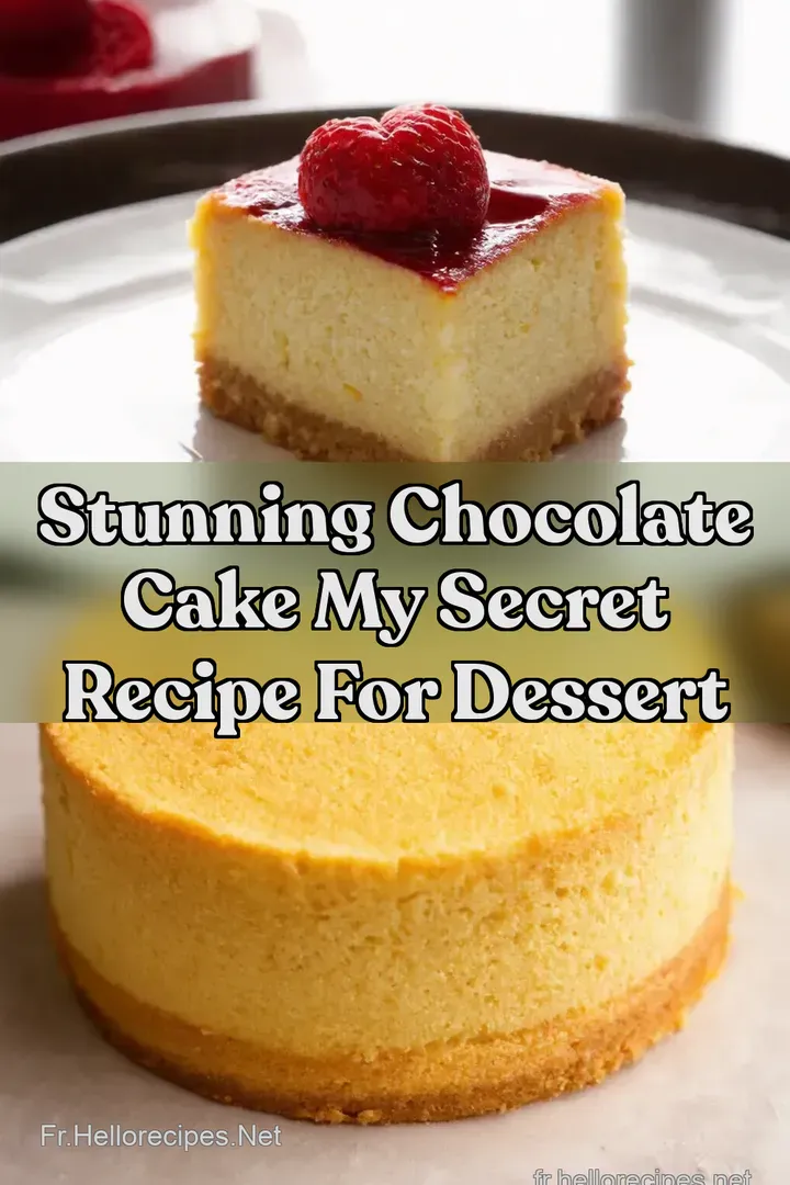 Stunning Chocolate Cake My Secret Recipe for Dessert : ÉPINGLER POUR PLUS TARD Stunning Chocolate Cake My Secret Recipe for Dessert