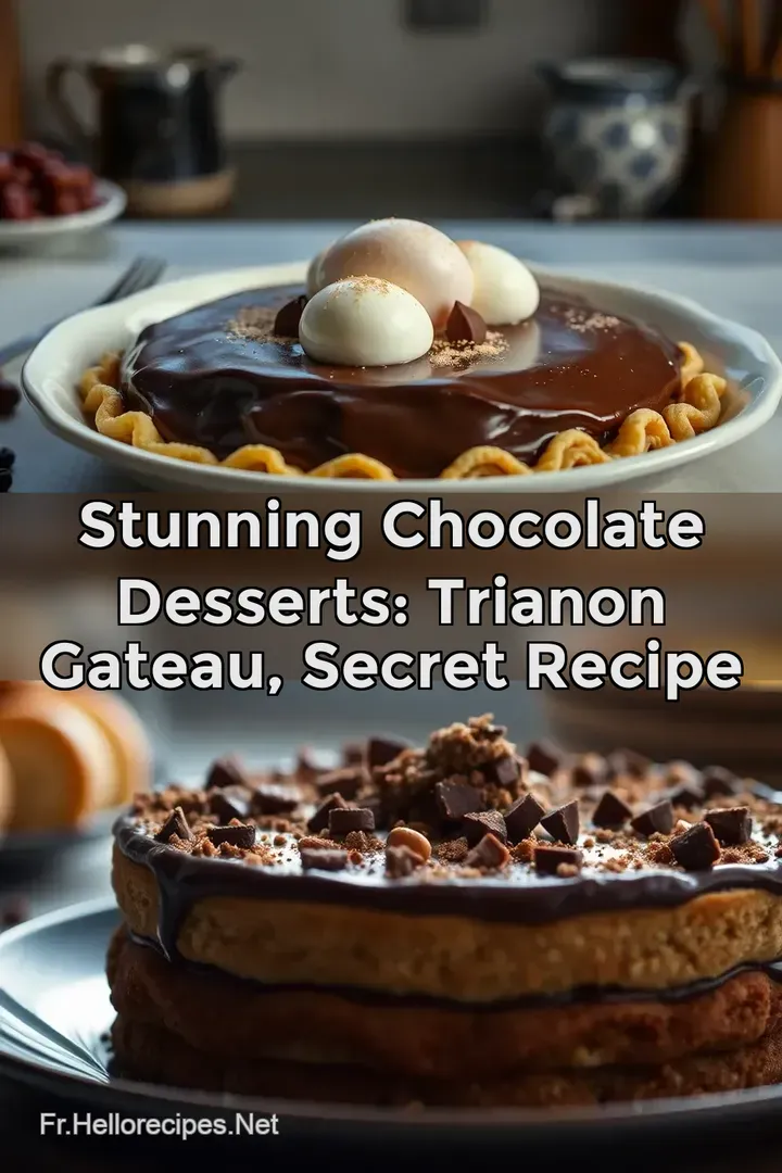 Stunning Chocolate Desserts: Trianon Gateau Secret Recipe : ÉPINGLER POUR PLUS TARD Stunning Chocolate Desserts: Trianon Gateau Secret Recipe