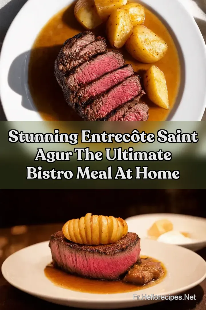 Stunning Entrec&ocirc;te Saint Agur The Ultimate Bistro Meal At Home