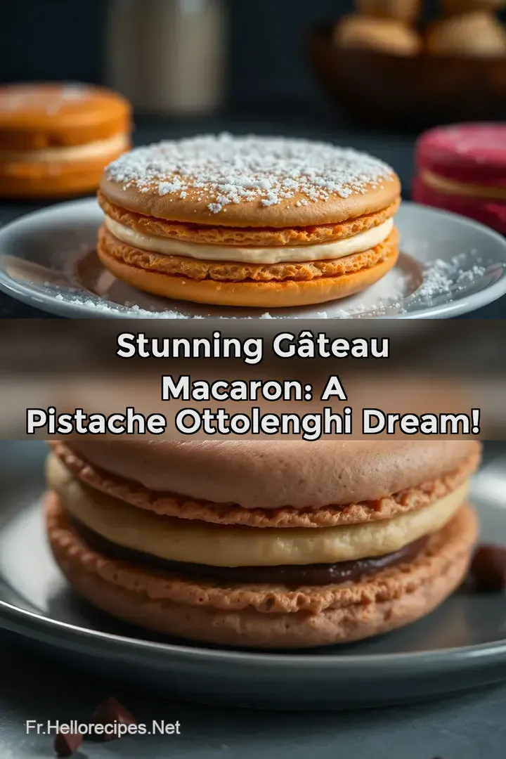 Stunning Gâteau Macaron: A Pistache Ottolenghi Dream!