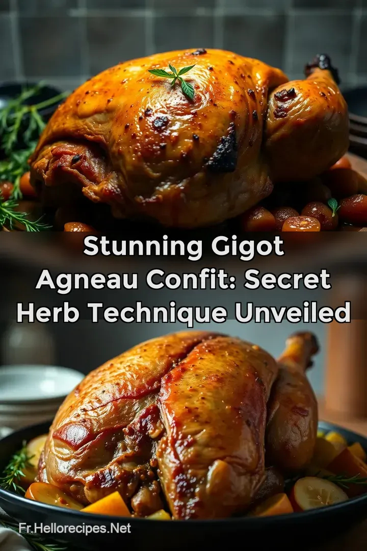 Stunning Gigot Agneau Confit: Secret Herb Technique Unveiled