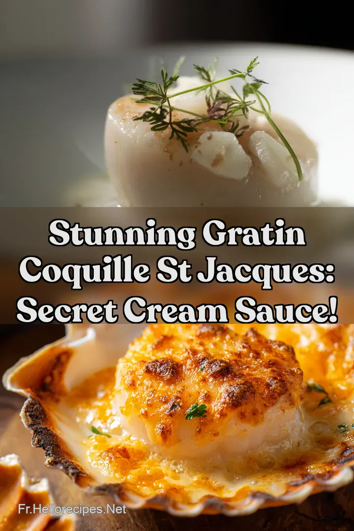 Stunning Gratin Coquille St Jacques: Secret Cream Sauce! : ÉPINGLER POUR PLUS TARD Stunning Gratin Coquille St Jacques: Secret Cream Sauce!
