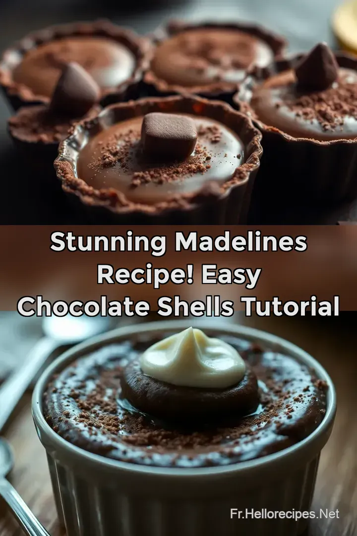 Stunning Madelines Recipe! Easy Chocolate Shells Tutorial : ÉPINGLER POUR PLUS TARD Stunning Madelines Recipe! Easy Chocolate Shells Tutorial