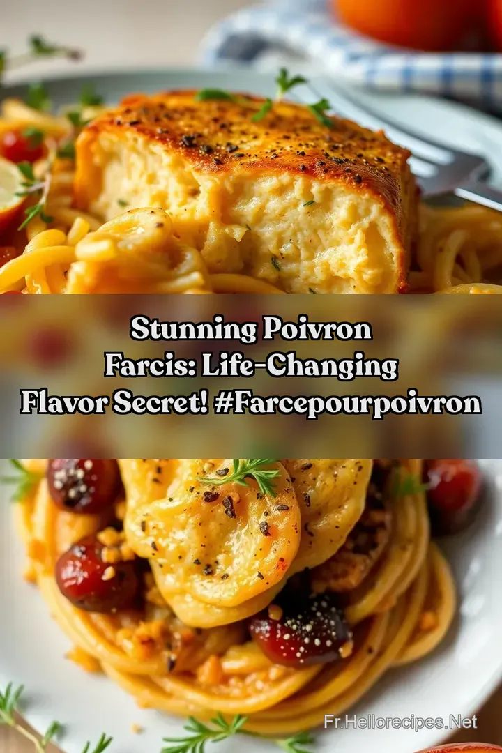 Stunning Poivron Farcis: Life-Changing Flavor Secret! #farcepourpoivron : ÉPINGLER POUR PLUS TARD Stunning Poivron Farcis: Life-Changing Flavor Secret! #farcepourpoivron