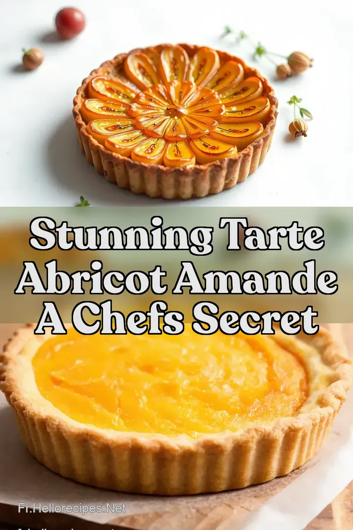 Stunning Tarte Abricot Amande A Chefs Secret