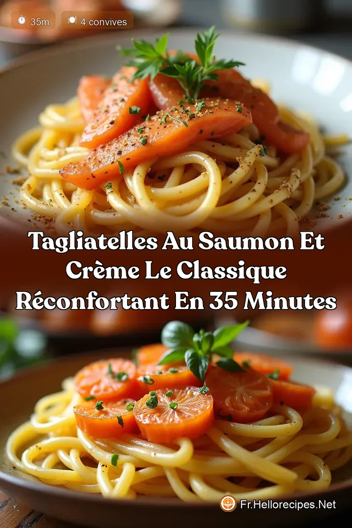 Tagliatelles au Saumon et Crème Le Classique Réconfortant en 35 Minutes