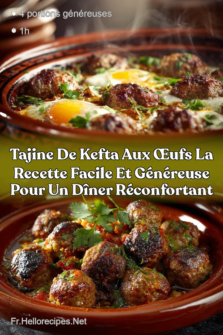 Tajine de Kefta aux &oelig;ufs La recette facile et g&eacute;n&eacute;reuse pour un d&icirc;ner r&eacute;confortant