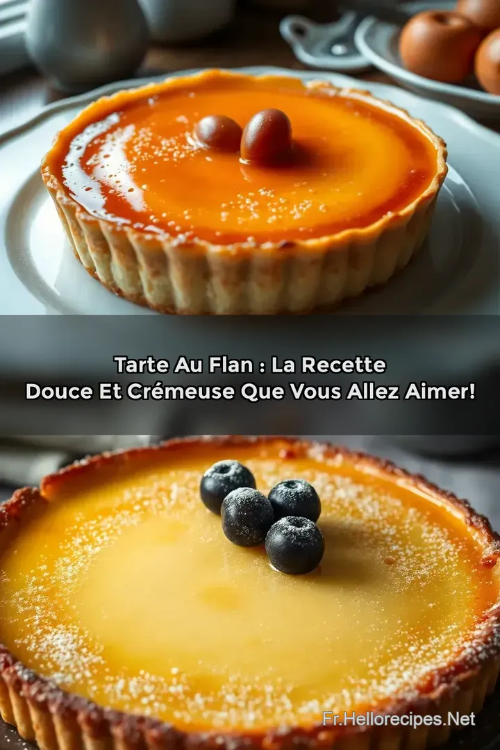 Tarte au Flan : La Recette Douce et Crémeuse Que Vous Allez Aimer!