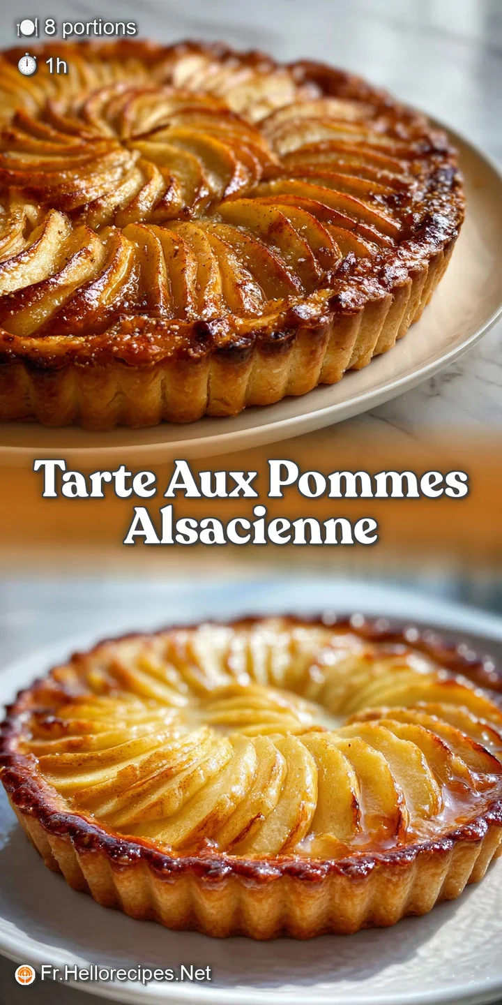 Close-up of a homemade apple tart highlighting the caramelized edges of the apples and the delicate layers of the golden, ...