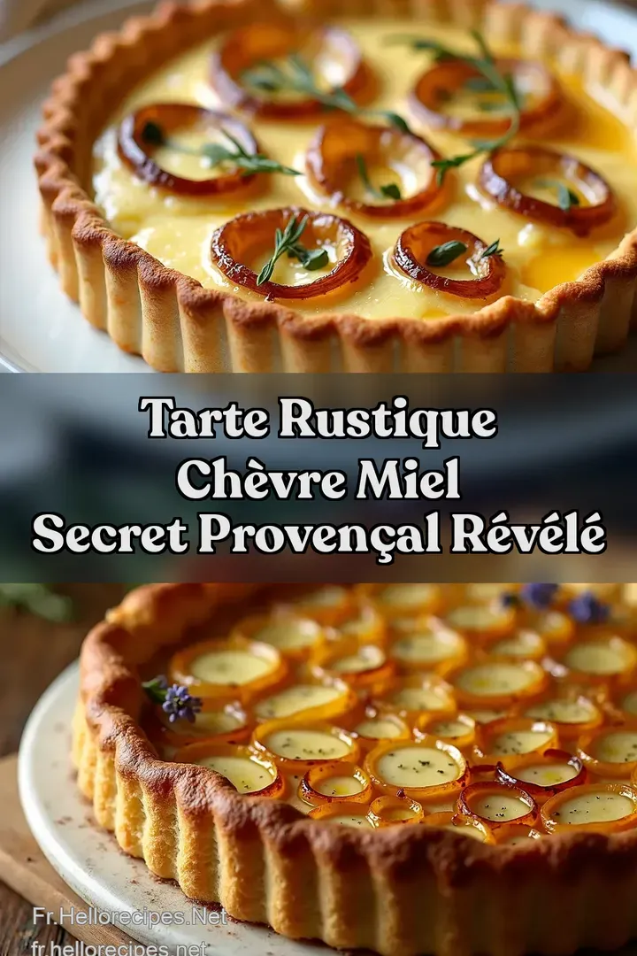 Tarte Rustique Ch&egrave;vre Miel Secret Proven&ccedil;al R&eacute;v&eacute;l&eacute;