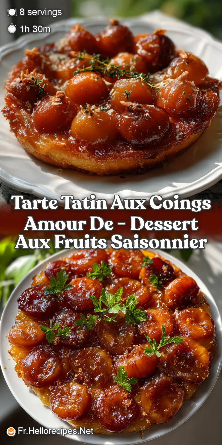 Tarte Tatin Aux Coings Amour de - Dessert Aux Fruits Saisonnier