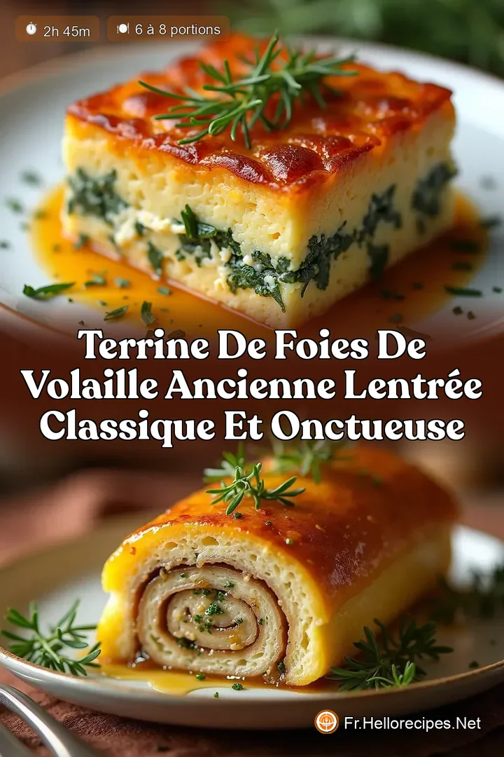 Terrine de Foies de Volaille Ancienne LEntrée Classique et Onctueuse
