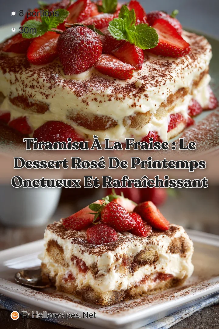 Tiramisu &agrave; la fraise : Le dessert Ros&eacute; de Printemps onctueux et rafra&icirc;chissant