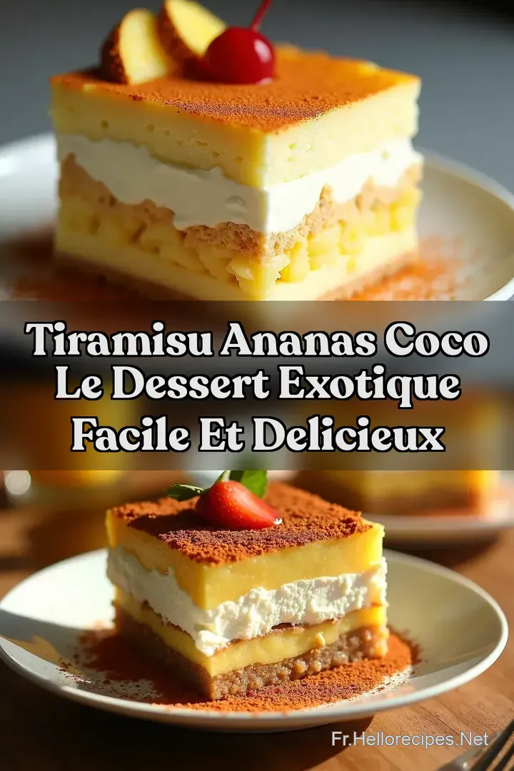 Tiramisu Ananas Coco Le Dessert Exotique Facile Et Delicieux