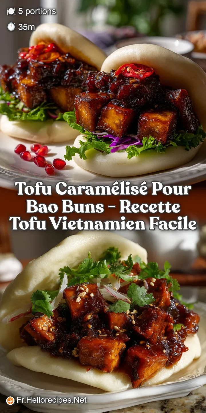 Tofu Caram&eacute;lis&eacute; Pour Bao Buns - Recette Tofu Vietnamien Facile