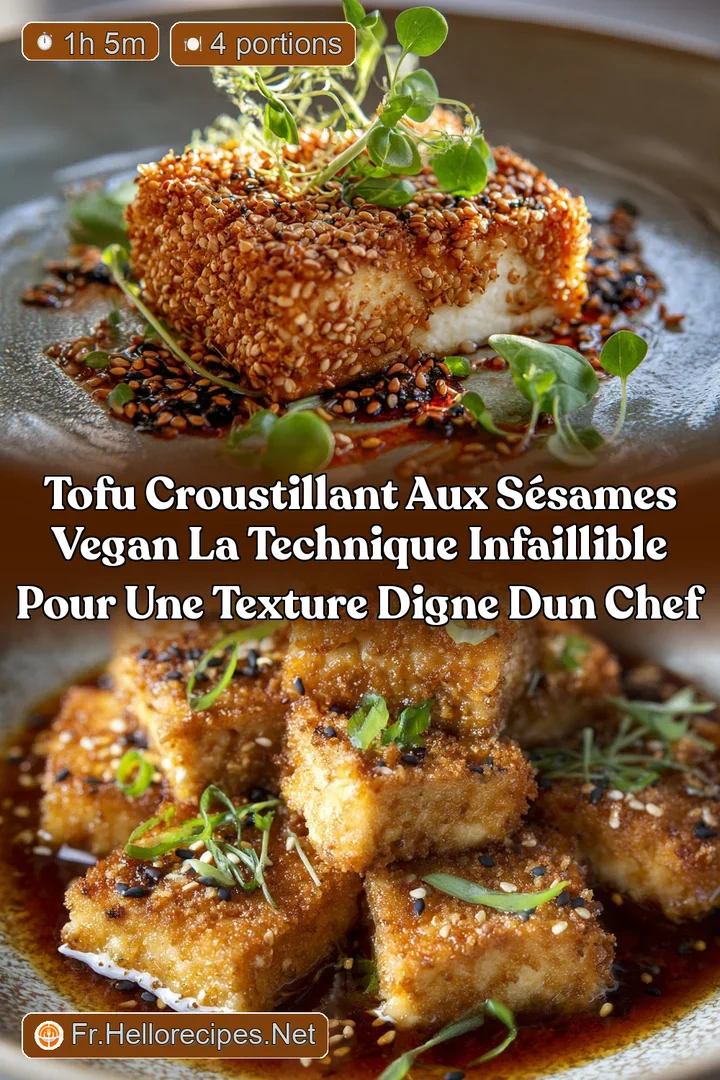 Tofu Croustillant aux S&eacute;sames Vegan La technique infaillible pour une texture digne dun chef