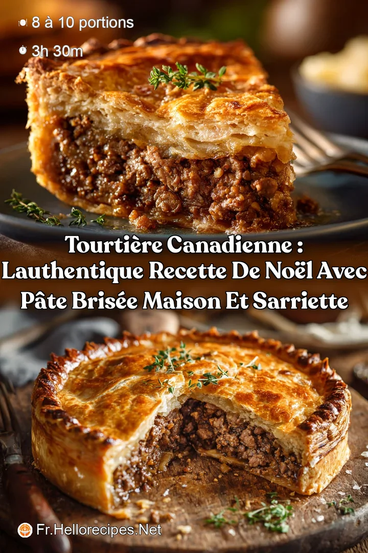 Tourti&egrave;re canadienne : Lauthentique recette de No&euml;l avec p&acirc;te bris&eacute;e maison et sarriette