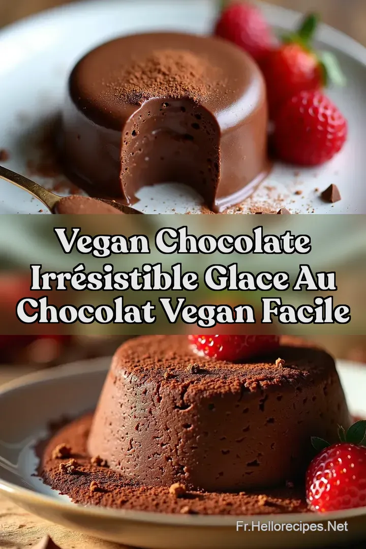Vegan Chocolate Irr&eacute;sistible Glace au Chocolat Vegan Facile