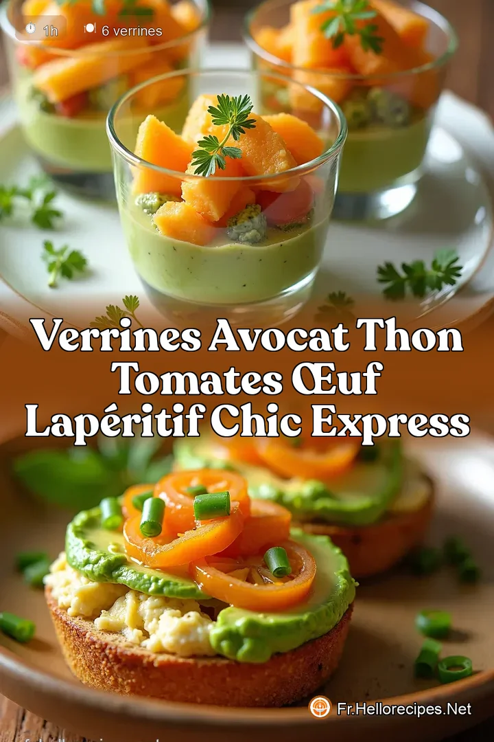 Verrines Avocat Thon Tomates Œuf LApéritif Chic Express