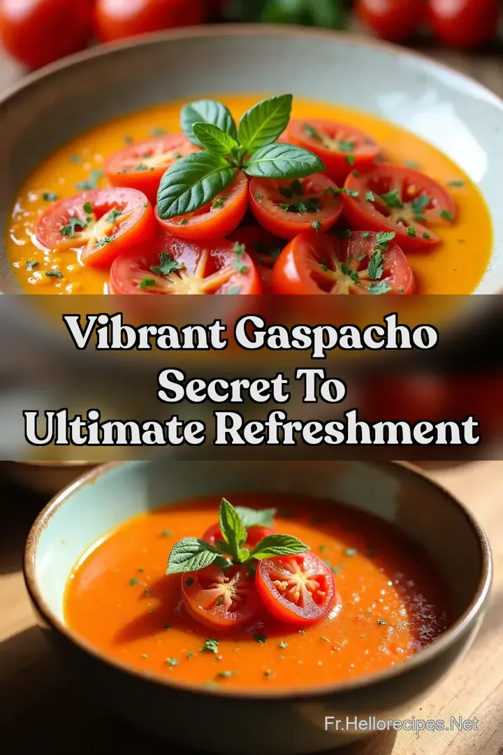 Vibrant Gaspacho Secret to Ultimate Refreshment