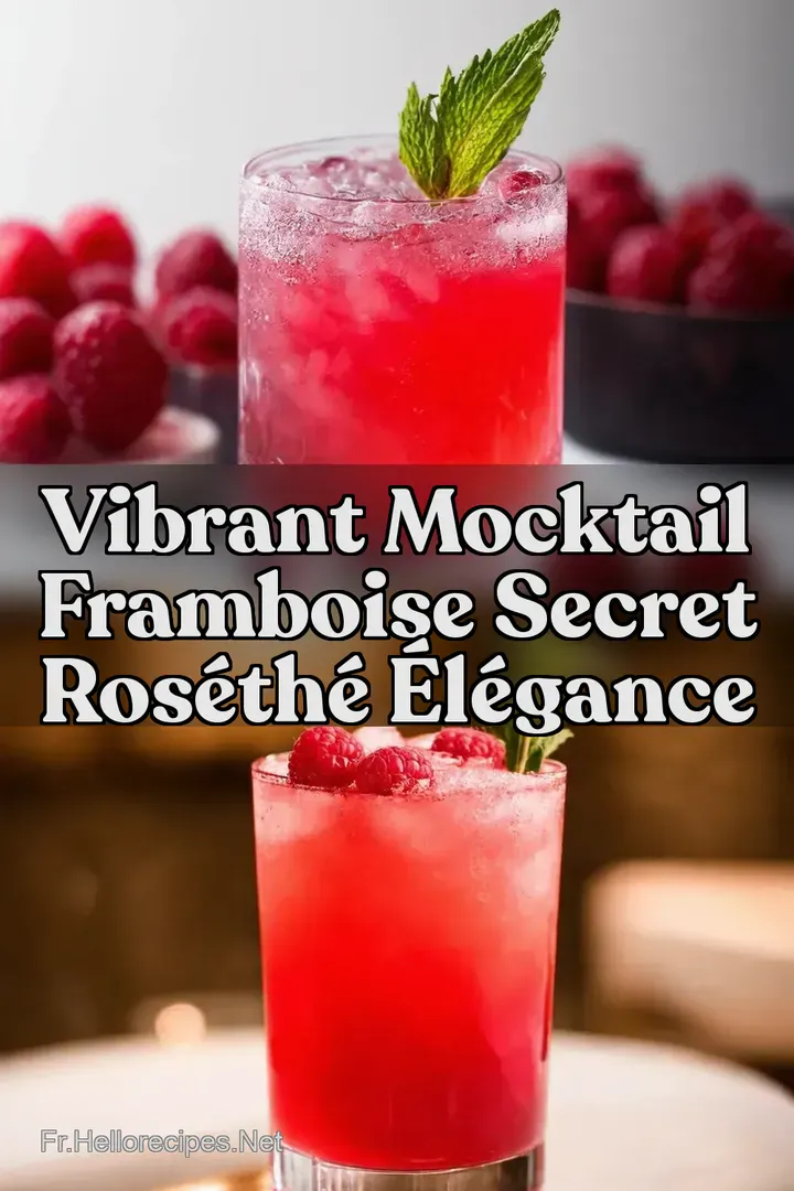 Vibrant Mocktail Framboise Secret Ros&eacute;Th&eacute; &Eacute;l&eacute;gance