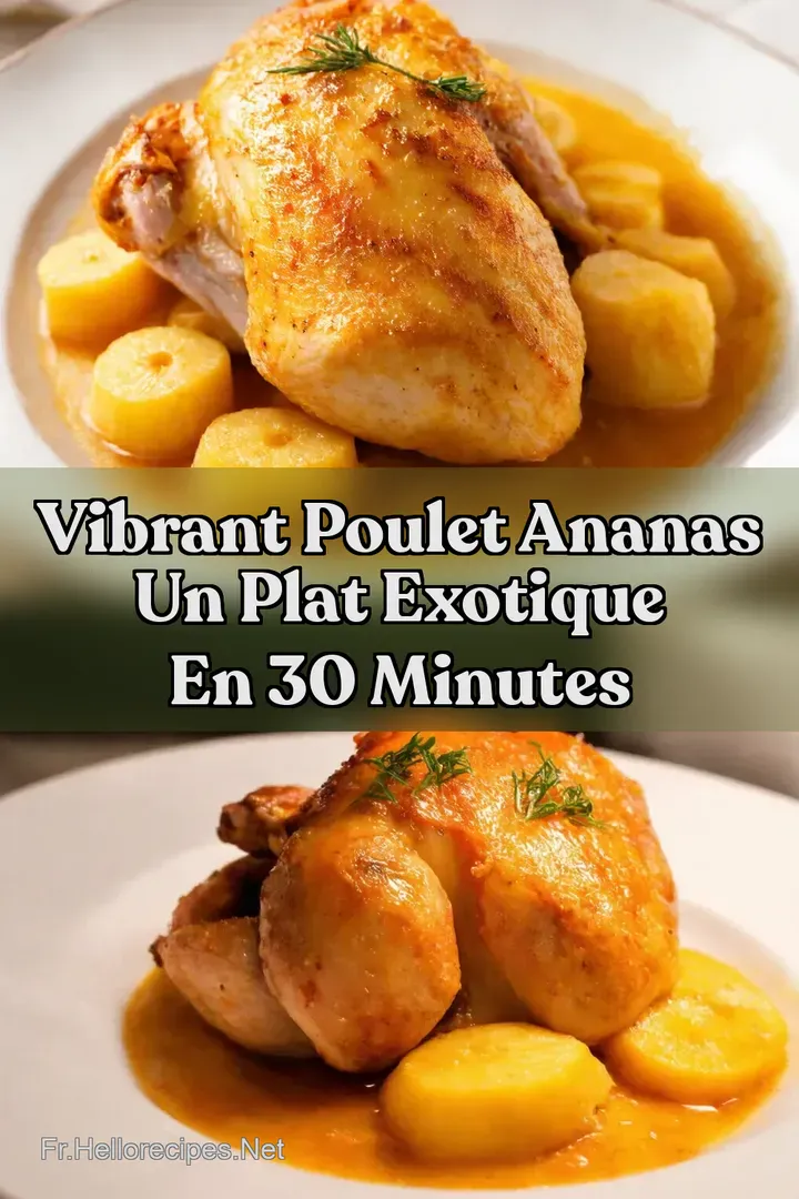 Vibrant Poulet Ananas Un Plat Exotique en 30 Minutes
