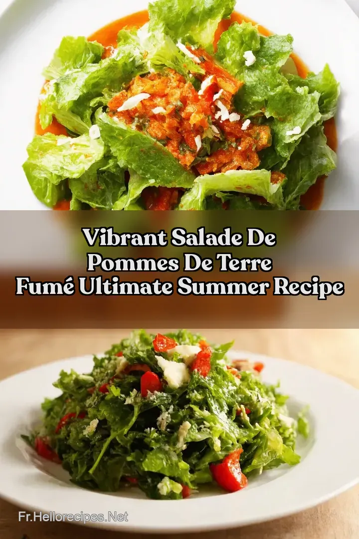 Vibrant Salade de Pommes de Terre Fum&eacute; Ultimate Summer Recipe