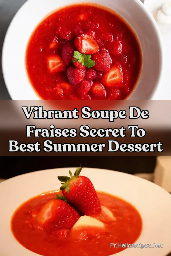 Vibrant Soupe de fraises Secret to Best Summer Dessert