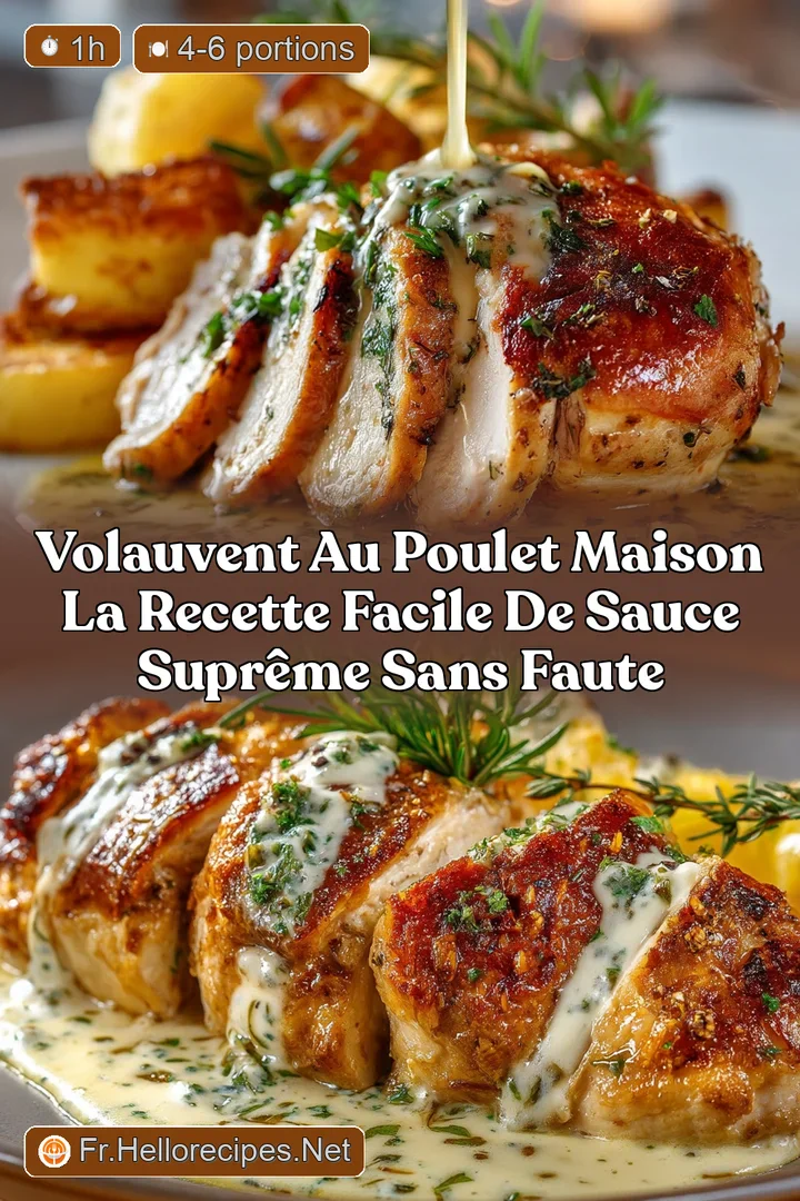 Volauvent au Poulet Maison La recette facile de sauce Supr&ecirc;me sans faute