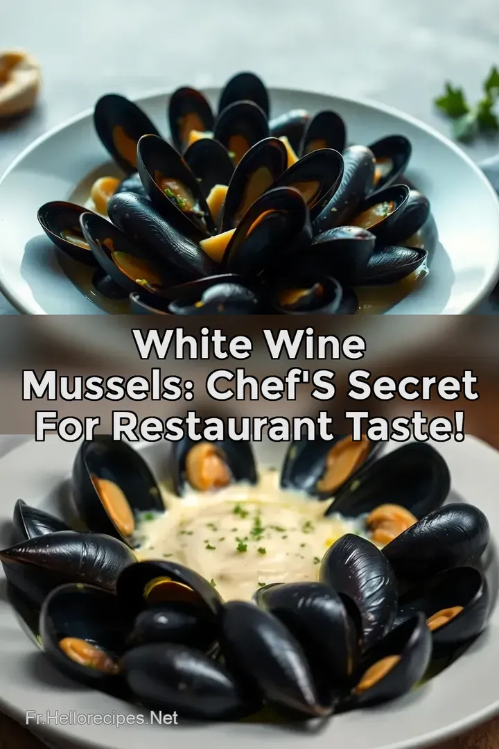 White Wine Mussels: Chef' s Secret for Restaurant Taste! : ÉPINGLER POUR PLUS TARD White Wine Mussels: Chef' s Secret for Restaurant Taste!
