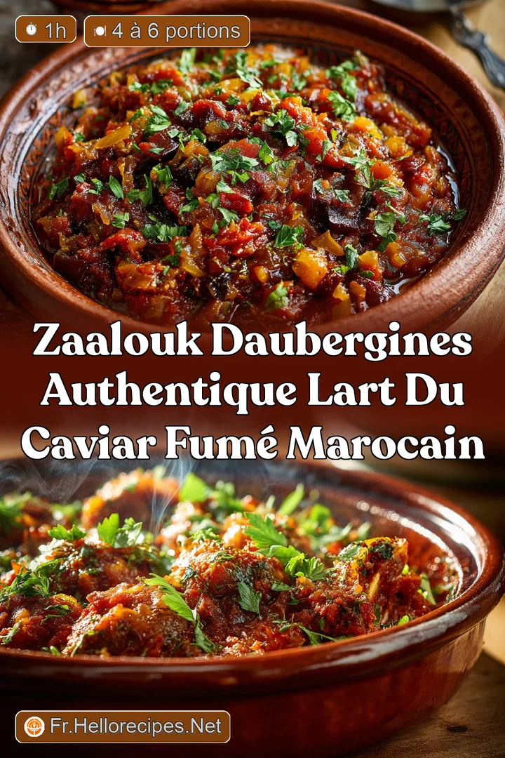 Zaalouk dAubergines Authentique LArt du Caviar Fum&eacute; Marocain