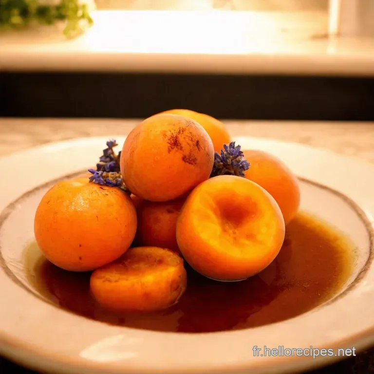 Abricots R&ocirc;tis Au Miel Et Lavande Douceur Proven&ccedil;ale presentation