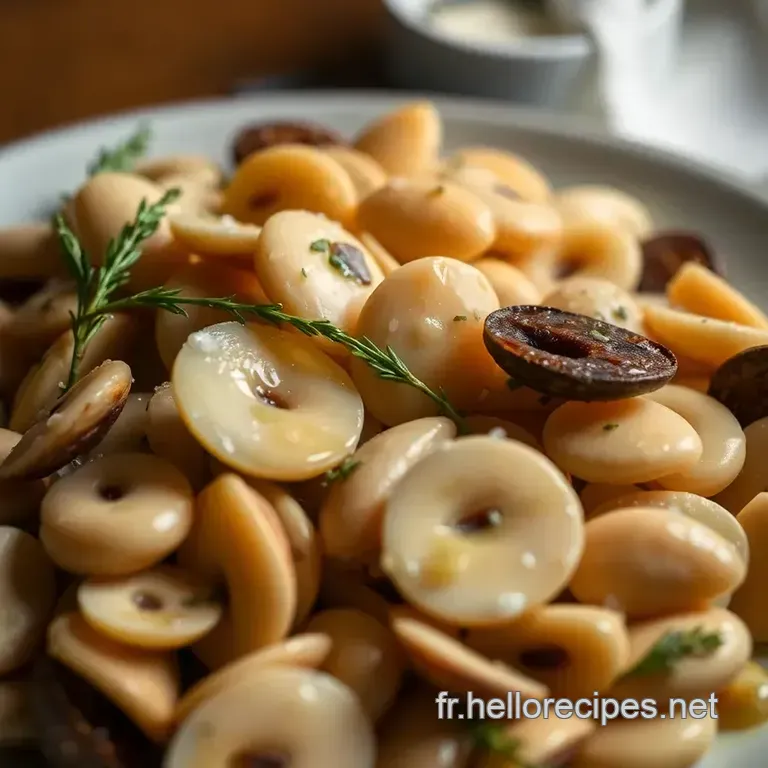 Amandes de Mer Poêlées à l' Ail et au Persil Sauce Citronnée presentation