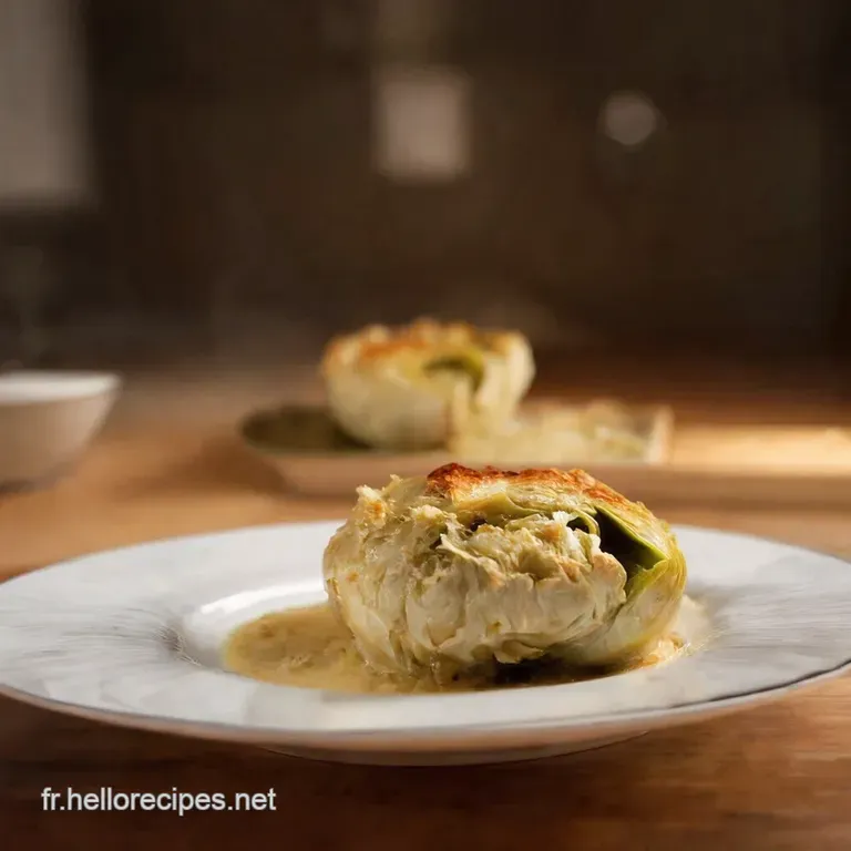 Artichauts &Agrave; La Vapeur Vinaigrette &Agrave; La Moutarde presentation