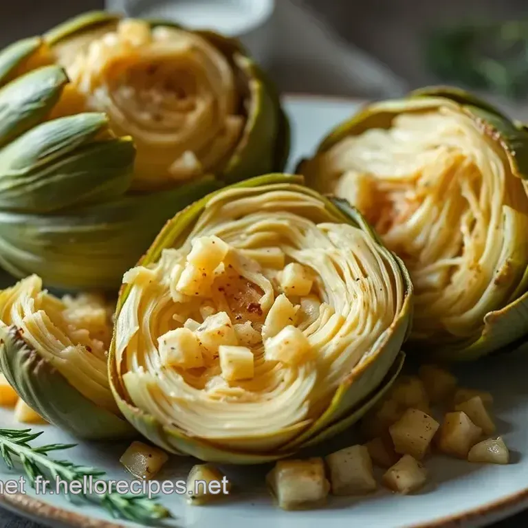 Artichauts Fondants à la Vapeur Sauce Vinaigrette Citronnée