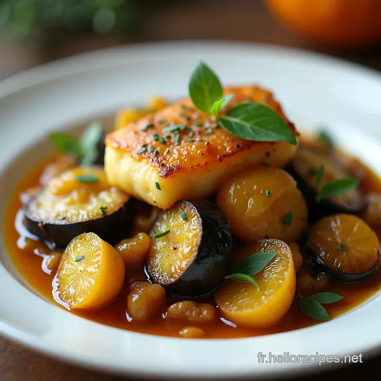 LOr Noir du Soleil Aubergines Rôties au Thym et Citron Confit