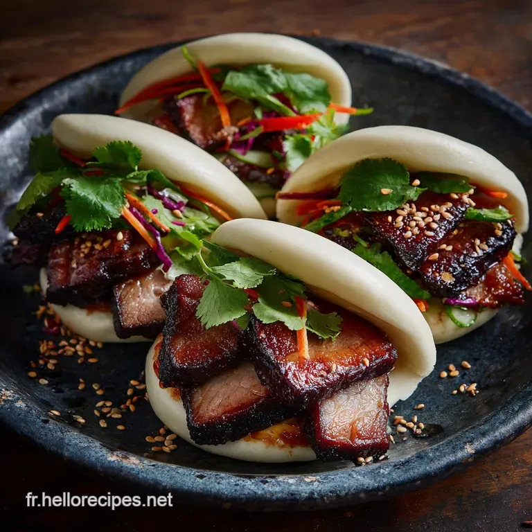 Les Bao Buns Nuages de Vapeur au Porc Laqué